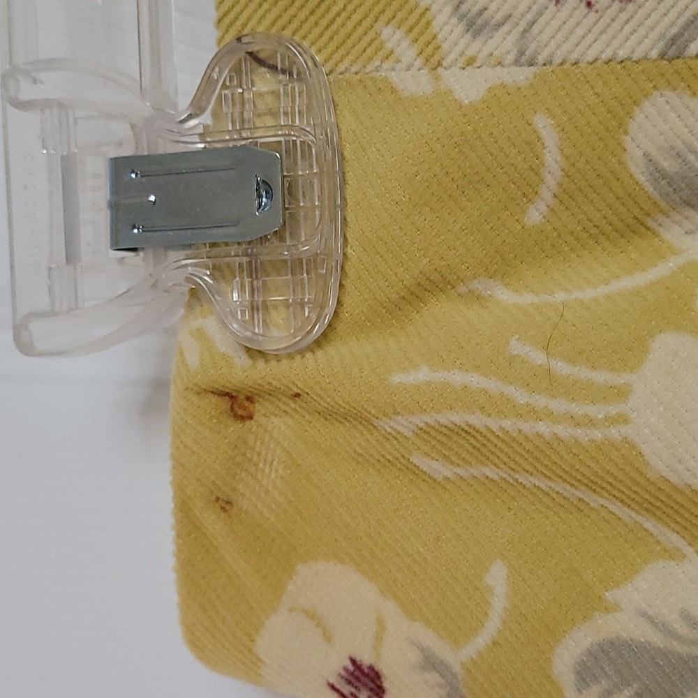 Elevenses Anthropologie 6 Women's A-Line Flare Skirt Lime Green Corduroy & Silk - Picture 4 of 9